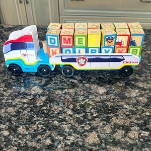 MELISSA & DOUG PAW PATROL WOODEN ABC BLOCK SET 30 PIECES